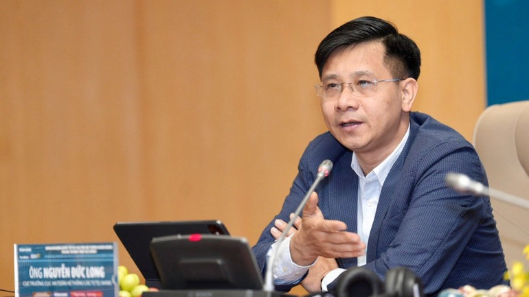 Cục trưởng Cục An toàn các tổ chức tín dụng (Ngân hàng Nhà nước Việt Nam) Nguyễn Đức Long chia sẻ ý kiến tại tọa đàm.