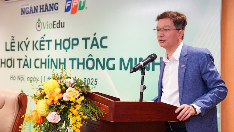 Chủ tịch FPT IS Trần Đăng Hòa phát biểu. Chủ tịch FPT IS Trần Đăng Hòa phát biểu.