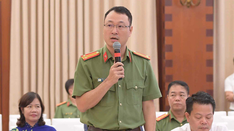 Trung tá Triệu Mạnh Tùng.