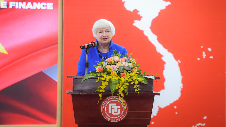 Bà Janet Yellen, Bộ trưởng Tài chính Hoa Kỳ