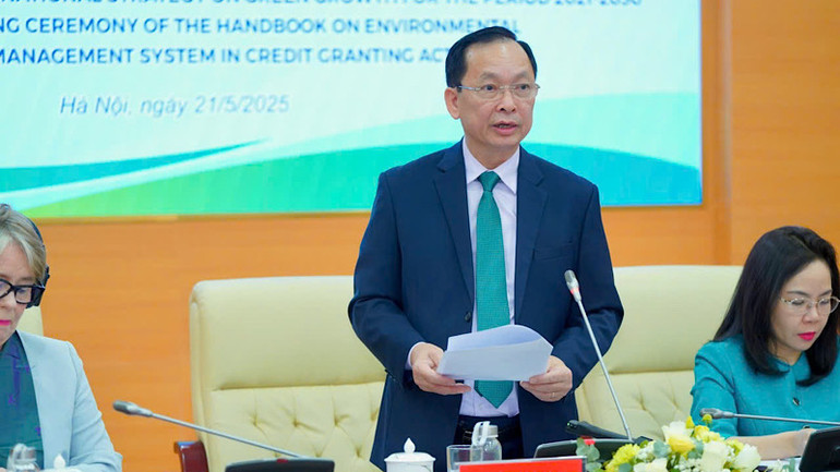 Phó Thống đốc Thường trực Ngân hàng Nhà nước Đào Minh Tú phát biểu.