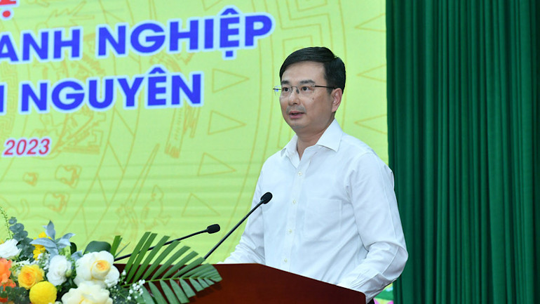 Phó Thống đốc Ngân hàng Nhà nước Phạm Thanh Hà phát biểu khai mạc Hội nghị.