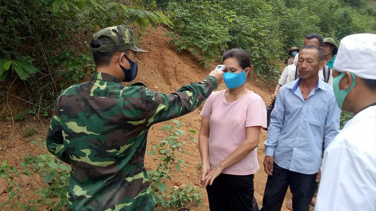 Bộ đội Biên phòng Nghệ An đã lập các tổ, chốt phòng, chống Covid-19 ở dọc tuyến biên giới để kịp thời phát hiện, ngăn chặn các hoạt động qua lại biên giới trái phép.