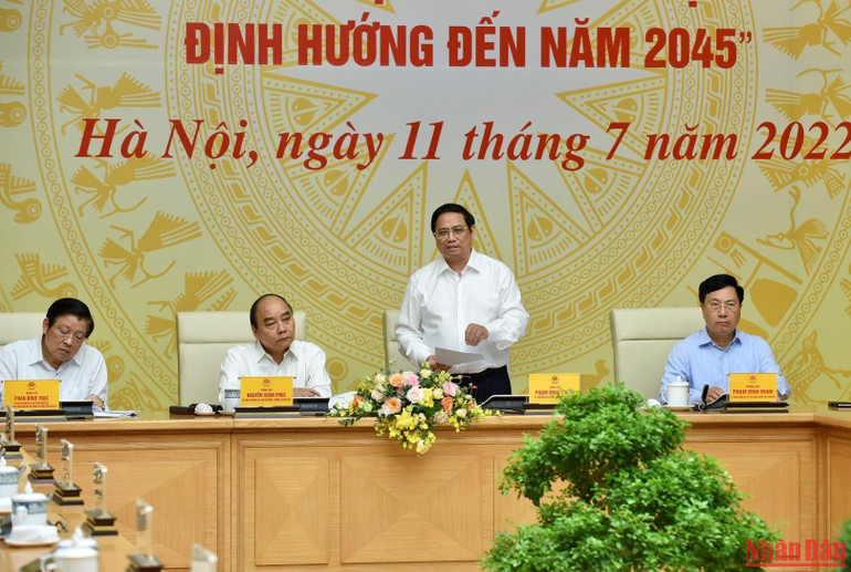 Thủ tướng Phạm Minh Chính phát biểu tại hội nghị.