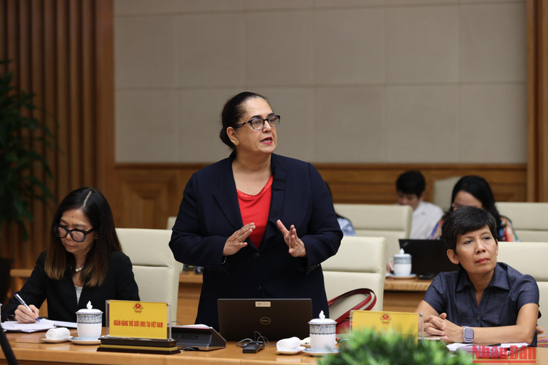 Đại diện Ngân hàng thế giới (WB) tại Việt Nam phát biểu.