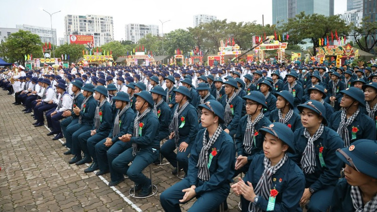 Quang cảnh buổi lễ. (Ảnh: Thế Anh)