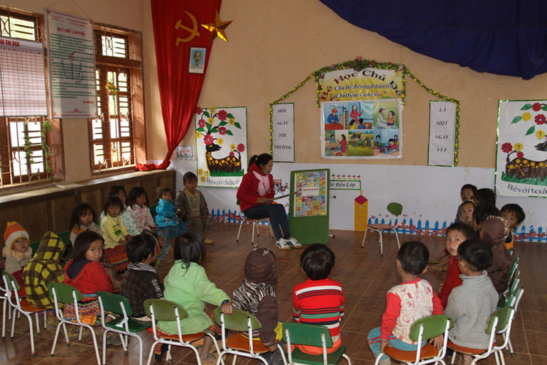 Tỷ lệ trẻ em trong độ tuổi của các bản vùng cao ở Sơn La được huy động đến trường đạt 100%.