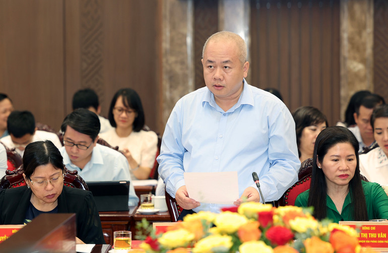 Tại hội nghị Thứ trưởng Bộ Kế hoạch và Đầu tư Nguyễn Thành Trung báo cáo tình hình triển khai hoạt động của Hội đồng điều phối vùng Đồng bằng sông Hồng năm 2024.