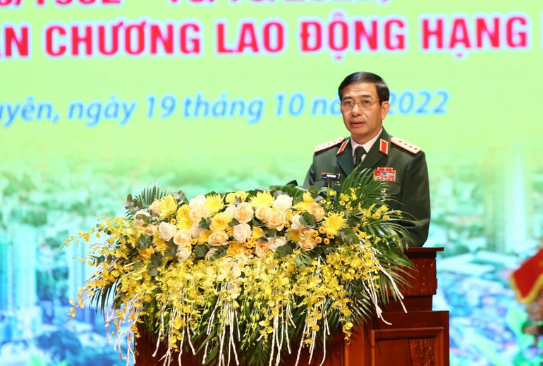 Đại tướng Phan Văn Giang biểu dương thành tựu đã đạt được và đề nghị Thái Nguyên vươn lên xứng tầm là thành phố trọng điểm trong khu vực.