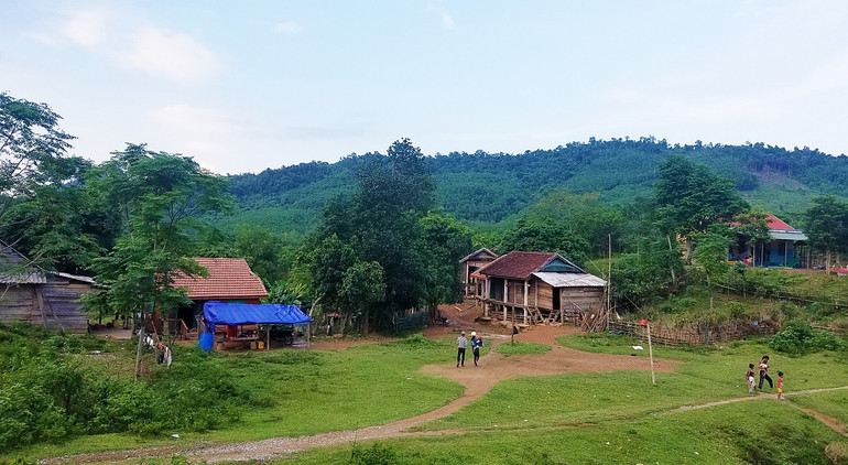 Một góc bản Cáo, xã Lâm Hóa, huyện Tuyên Hóa (Quảng Bình).