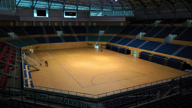 Cơ sở vật chất bên trong Cung Thể thao Tiên Sơn, Đà Nẵng đã hoàn tất công tác chuẩn bị.