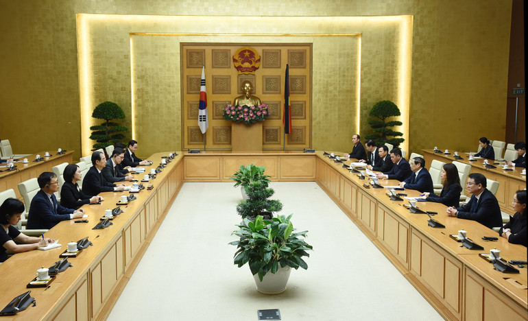 Quang cảnh buổi tiếp.