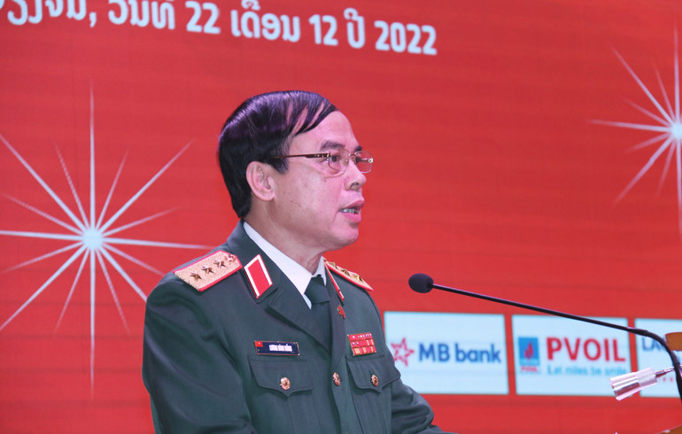 Thượng tướng Lương Đình Hồng phát biểu tại buổi gặp mặt. (Ảnh: Hải Tiến) Thượng tướng Lương Đình Hồng phát biểu tại buổi gặp mặt. (Ảnh: Hải Tiến)