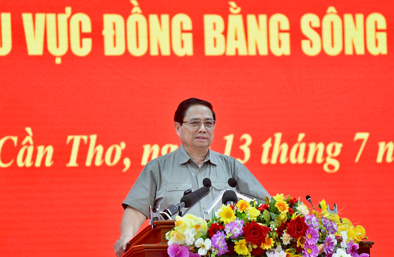 Thủ tướng Phạm Minh Chính phát biểu tại buổi làm việc.