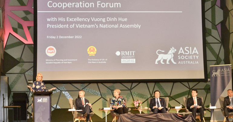 Chủ tịch Quốc hội Vương Đình Huệ dự Diễn đàn hợp tác kinh tế Việt Nam-Australia.