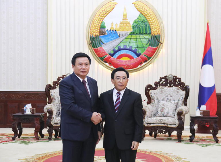 Đồng chí Nguyễn Xuân Thắng tiếp kiến Thủ tướng Chính phủ Lào Phankham Viphavanh. (Ảnh: TRỊNH DŨNG) Đồng chí Nguyễn Xuân Thắng tiếp kiến Thủ tướng Chính phủ Lào Phankham Viphavanh. (Ảnh: TRỊNH DŨNG)