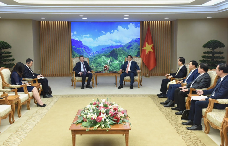 Toàn cảnh buổi tiếp.