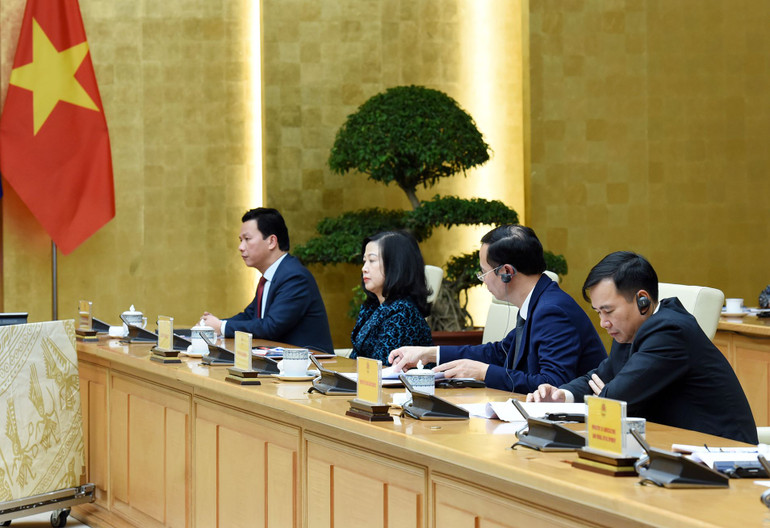 Đại diện lãnh đạo các bộ, ban, ngành của Chính phủ Việt Nam tham dự hội nghị.