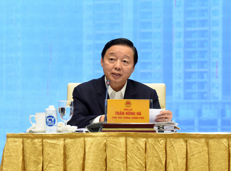 Phó Thủ tướng Trần Hồng Hà phát biểu tại Hội nghị.