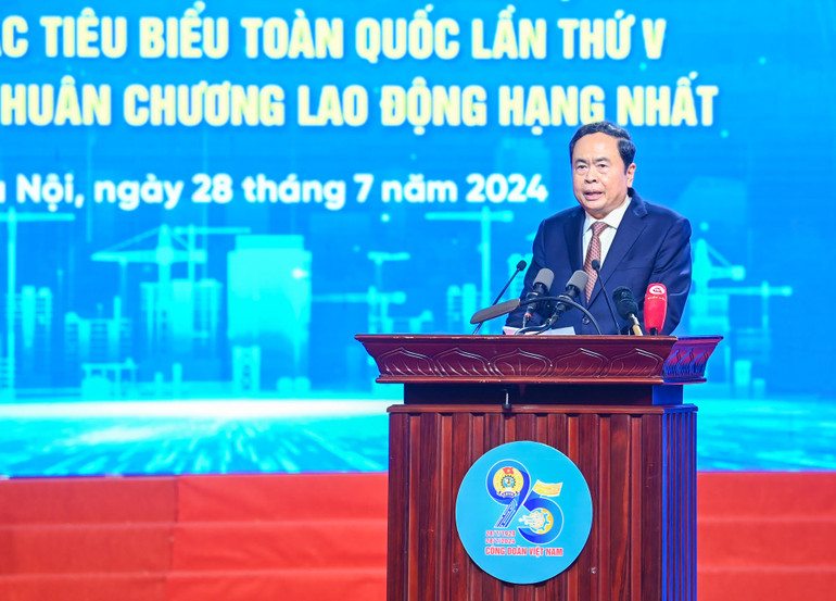 Chủ tịch Quốc hội Trần Thanh Mẫn phát biểu chỉ đạo tại buổi lễ.