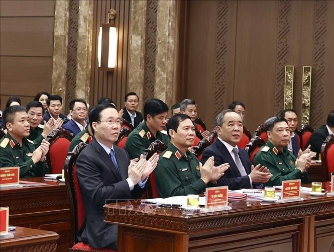 Chủ tịch nước Võ Văn Thưởng dự hội nghị. Chủ tịch nước Võ Văn Thưởng dự hội nghị.