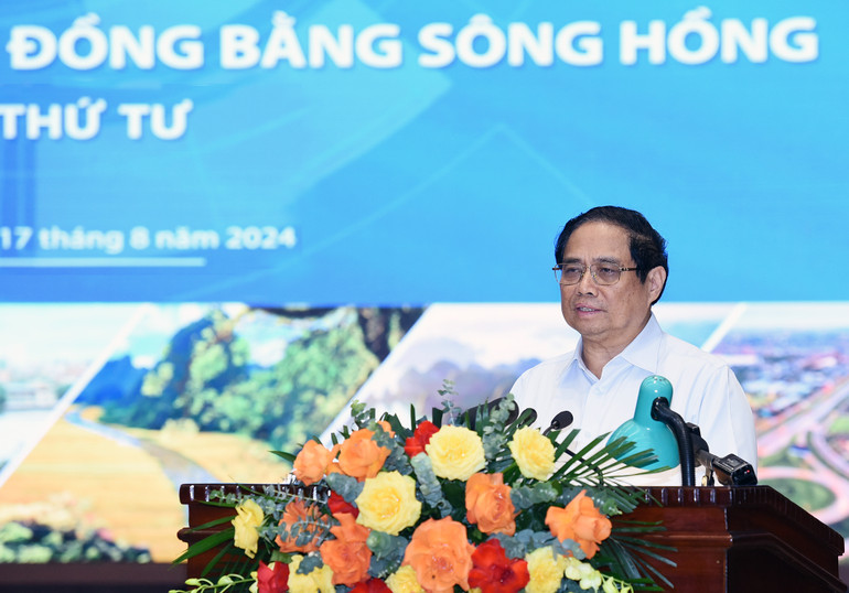 Thủ tướng Phạm Minh Chính phát biểu tại hội nghị.