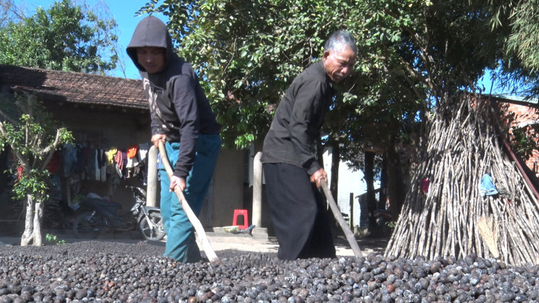 Già làng A H'Lơn (phải), tấm gương tiêu biểu trong phát triển kinh tế.