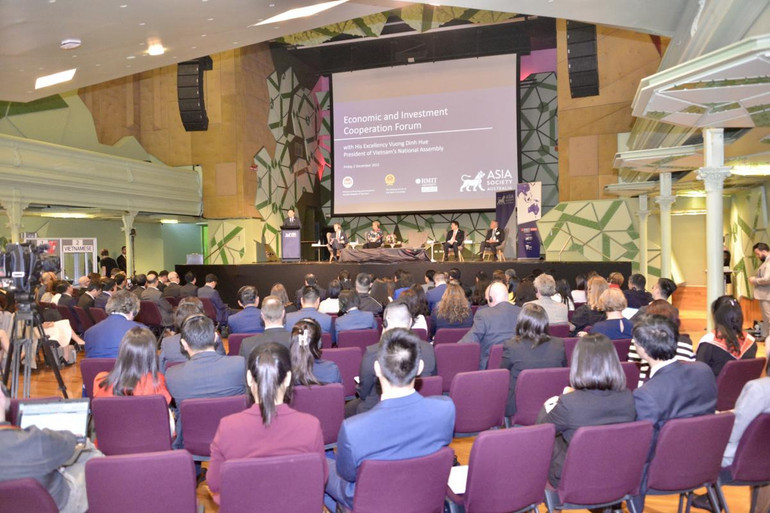 Quang cảnh Diễn đàn hợp tác kinh tế Việt Nam - Australia.
