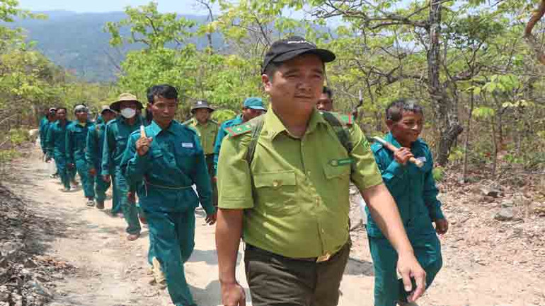 Tăng cường lực lượng tại các điểm có nguy cơ cháy rừng cao.