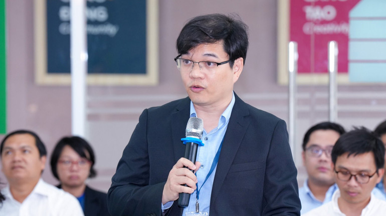 Tiến sĩ Ngô Minh Đức, Hiệu trưởng Trường đại học Quốc tế Miền Đông chia sẻ về việc hợp tác giữa trường với Q-Energy.