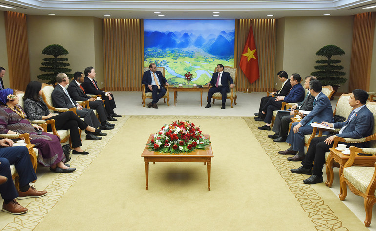 Quang cảnh buổi tiếp.