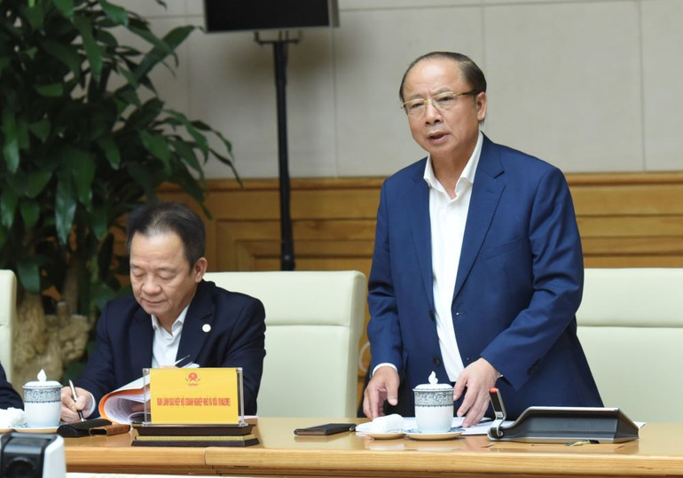 Đại diện lãnh đạo Hiệp hội Doanh nghiệp vừa và nhỏ phát biểu.