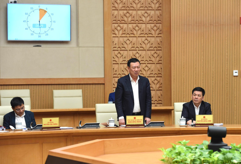 Tổng Thanh tra Chính Phủ Đoàn Hồng Phong phát biểu.