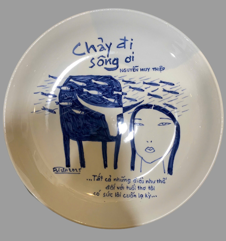 Tác phẩm của họa sĩ Đặng Tiến. Tác phẩm của họa sĩ Đặng Tiến.