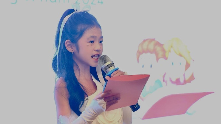 Học sinh Quách Gia Nhi giành giải Nhất cuộc thi “Chữ đẹp Việt” năm 2023.