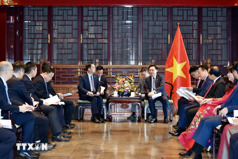 Quang cảnh buổi tiếp.