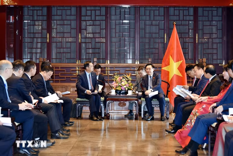 Quang cảnh buổi tiếp.