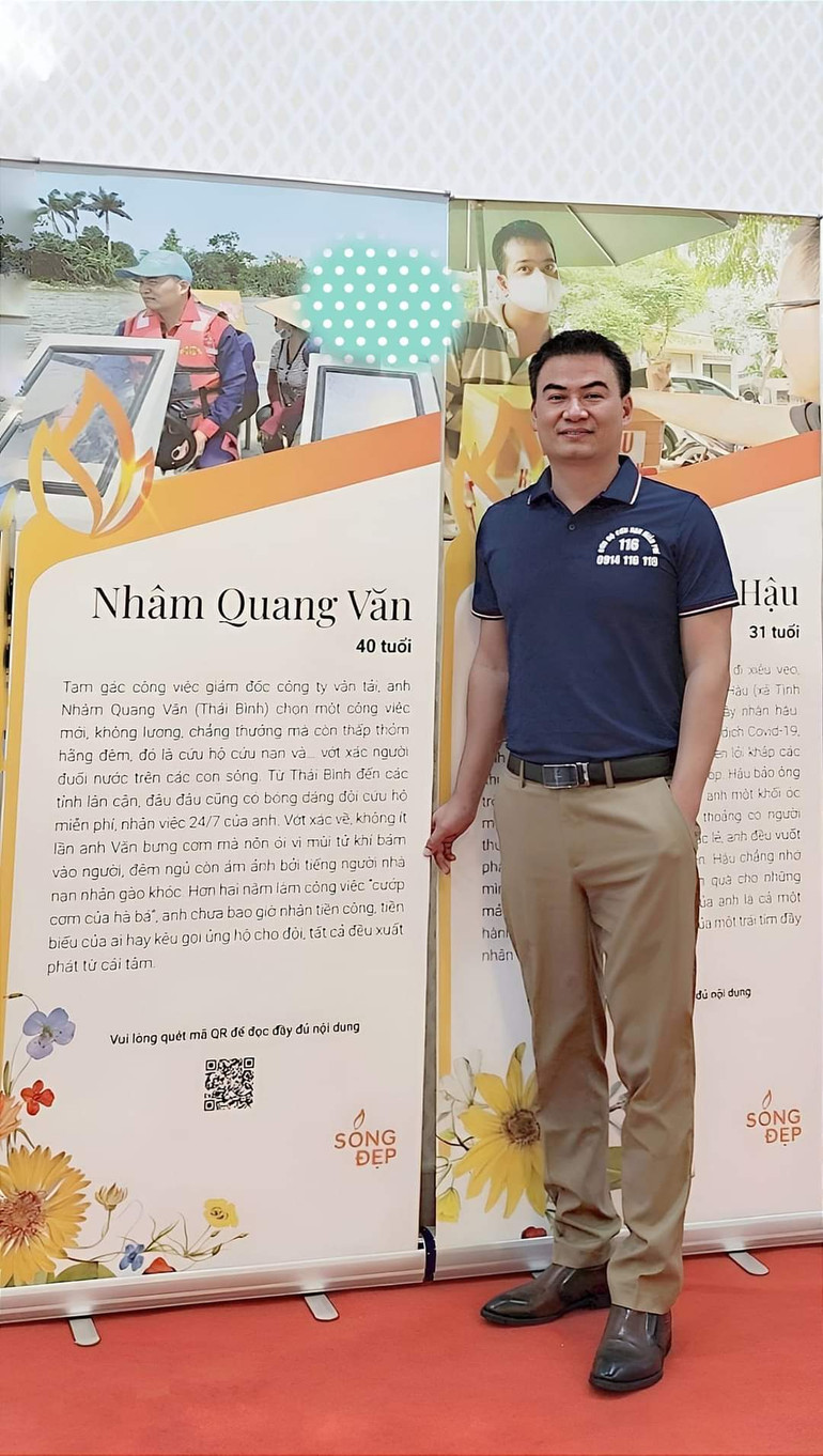 Nhâm Quang Văn - Đội trưởng Đội Cứu nạn, cứu hộ 116 Thái Bình.