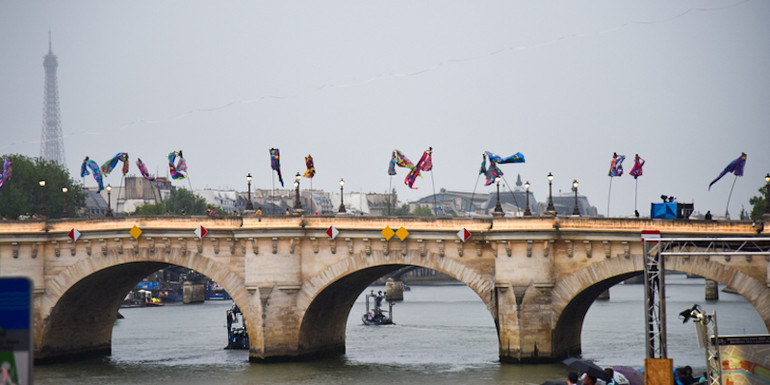 Màn múa ba lê trên không mãn nhãn để lại nhiều cảm xúc ấn tượng cho khán giả. (Ảnh: MINH DUY)