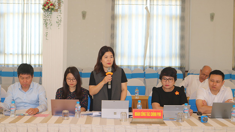 Phó trưởng phòng Vụ Đầu tư, Bộ Tài chính Nguyễn Đạo Thủy tham gia ý kiến tại buổi họp.