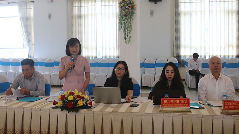 Đại diện Bộ Nông nghiệp và Phát triển nông thôn đóng góp ý kiến tại buổi làm việc.