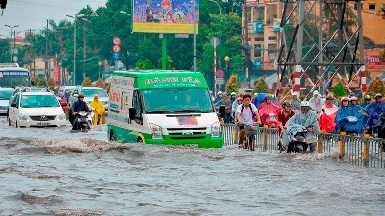 Triều cường Nam Bộ. (Ảnh minh họa)
