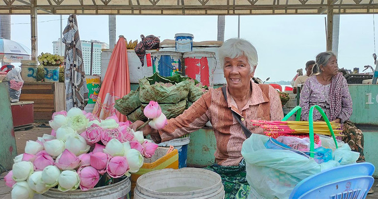 Bà Kong Chomroun sẽ đi bầu cử đại biểu Quốc hội vào ngày Chủ nhật này. (Ảnh: SƠN XINH)