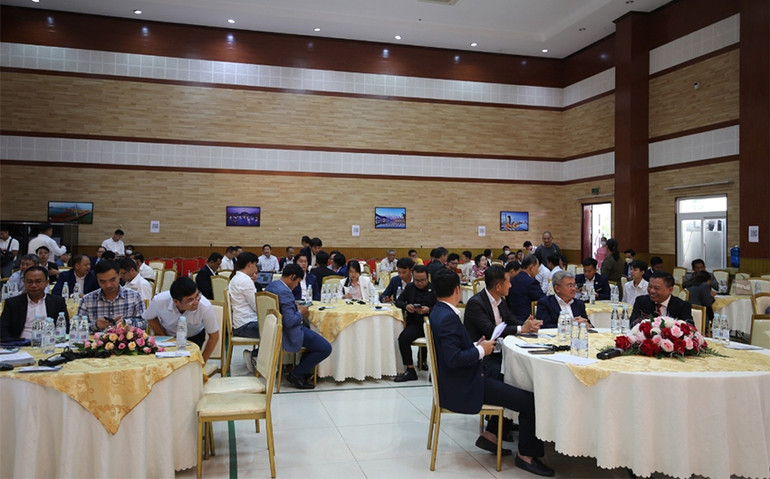 Doanh nghiệp Việt Nam và Campuchia trao đổi, tìm kiếm cơ hội hợp tác (Ảnh: SƠN XINH)