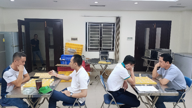 Bộ môn cờ tướng luôn có mặt trong các đợt hội thao. (Ảnh: NGUYỄN HIỆP)