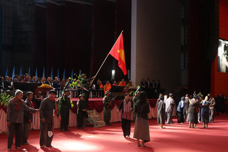 Mặt trận thành lập ngày 2/12/1978 nhằm tập hợp nhân dân Campuchia đánh đổ chế độ diệt chủng Pol Pot. (Ảnh: Nguyễn Hiệp)