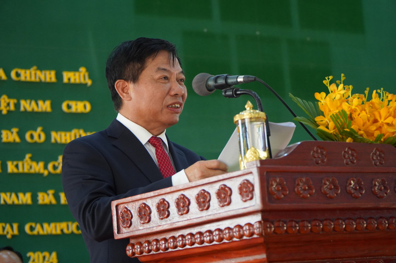 Đại sứ Nguyễn Huy Tăng phát biểu tại sự kiện. (Ảnh: NGUYỄN HIỆP) Đại sứ Nguyễn Huy Tăng phát biểu tại sự kiện. (Ảnh: NGUYỄN HIỆP)