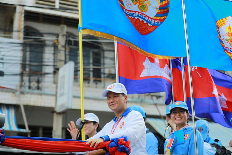 Ứng cử viên Thủ tướng Chính phủ Campuchia khóa 7 Tiến sĩ Hun Manet.(Ảnh: Fresh News)