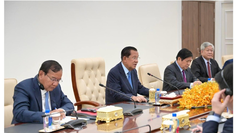 Chủ tịch CPP, Chủ tịch Thượng viện Samdech Techo Hun Sen khẳng định quyết tâm củng cố và phát triển mối quan hệ Campuchia-Việt Nam. (Ảnh: Fresh News)