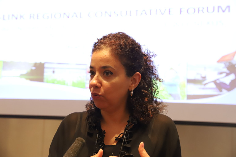 Giám đốc UNOSSC Dima Al-Khatib. Giám đốc UNOSSC Dima Al-Khatib.